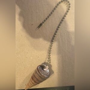 Hand Crafted fan or light pull